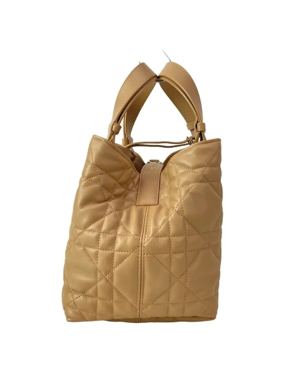 Dior Tote Bag Toujours Medium Light Brown Macro Cannage